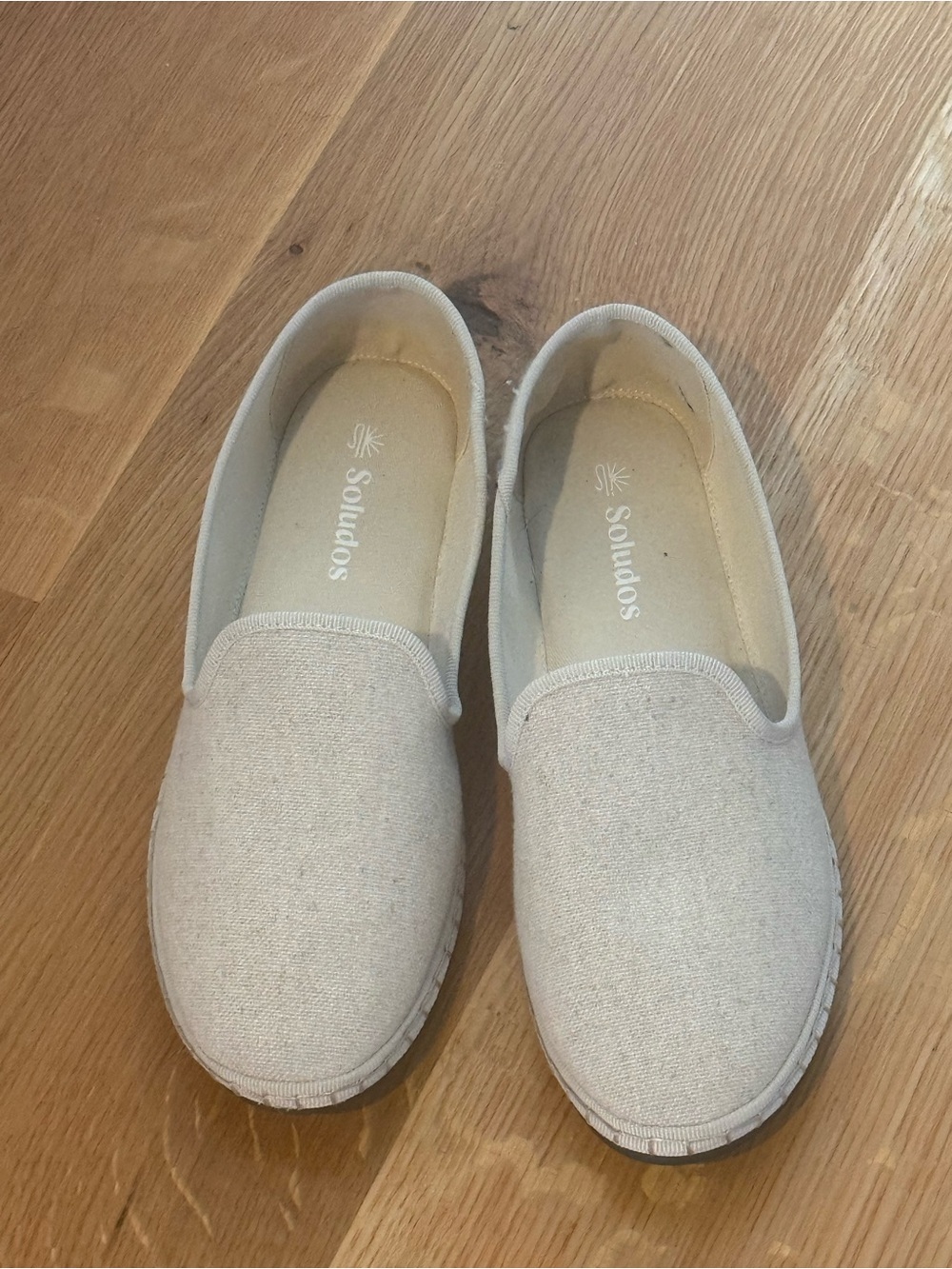 Soludos Women's Canvas Slip-On Espadrilles in Beige